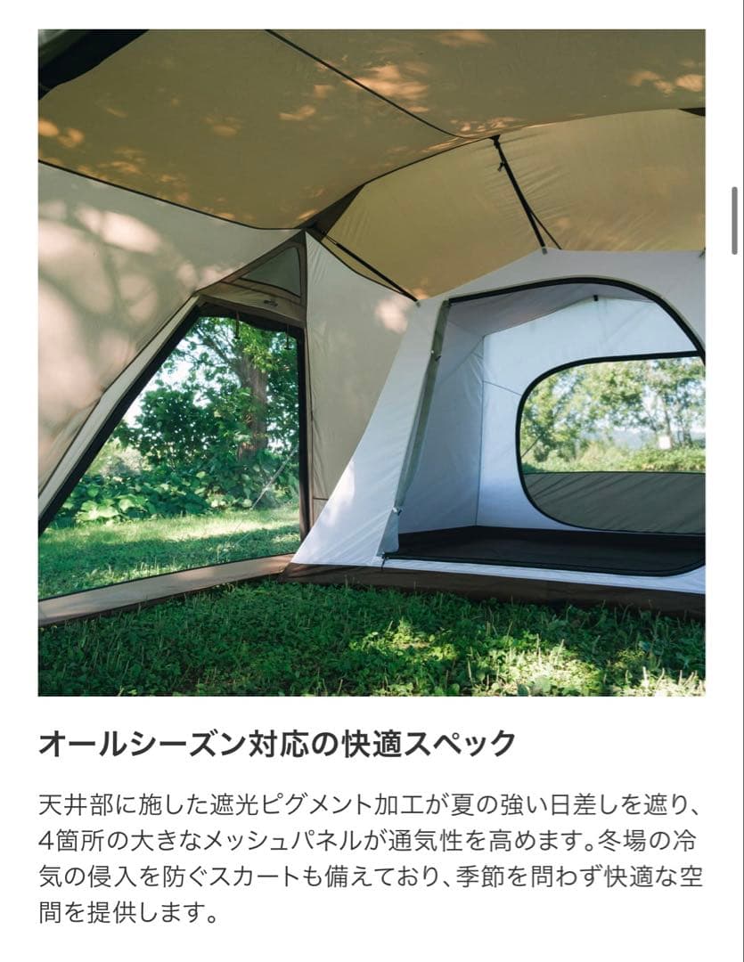 セット割 peakランドネストシェルター 専用マットシート&ルーフシート