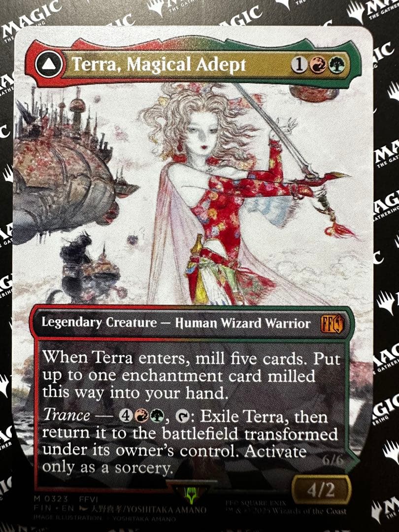 魔導戦士、ティナ　英語1枚