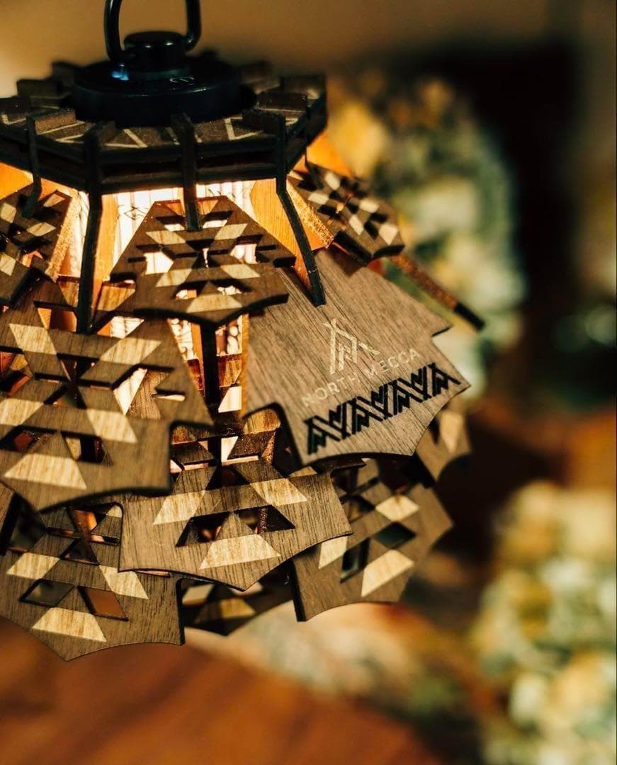 OruOru-ミニマライト2.0 対応オルテガ柄ランタンシェード