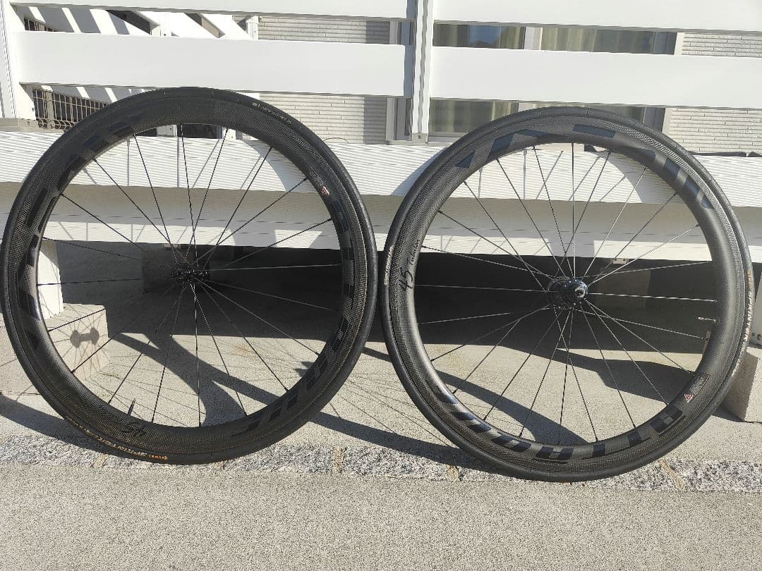 GUSTO ATTAQUE カーボンチューブラーホイール 45mm 前後　美品☆