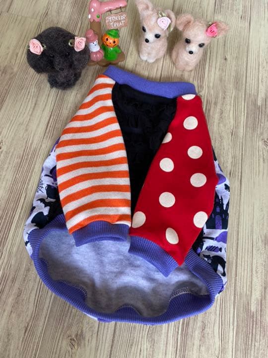 犬服  ラグラン(M)   ꒡̈⃝Lily꒡̈⃝ハンドメイド   ハロウィン
