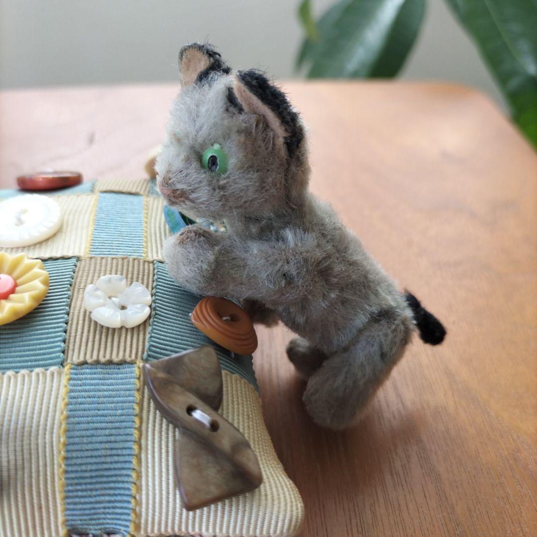 ドイツ　ビンテージ　schuco ノアズアーク　灰色猫 キャット