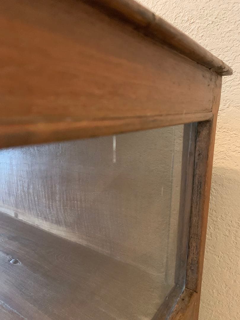 ビンテージ　古家具　リメイク　ショーケース　アイアン脚