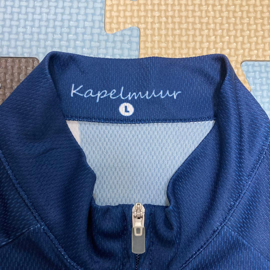 カペルミュール 半袖サイクルジャージ　千鳥ブルー サイズL