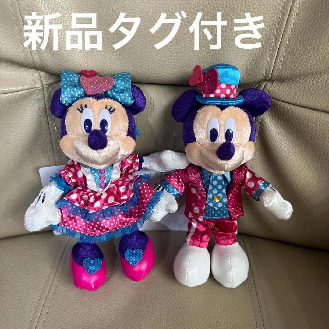 ミニー　ミッキー　ぬいぐるみバッジ　ディズニー　パルパルーザ　①