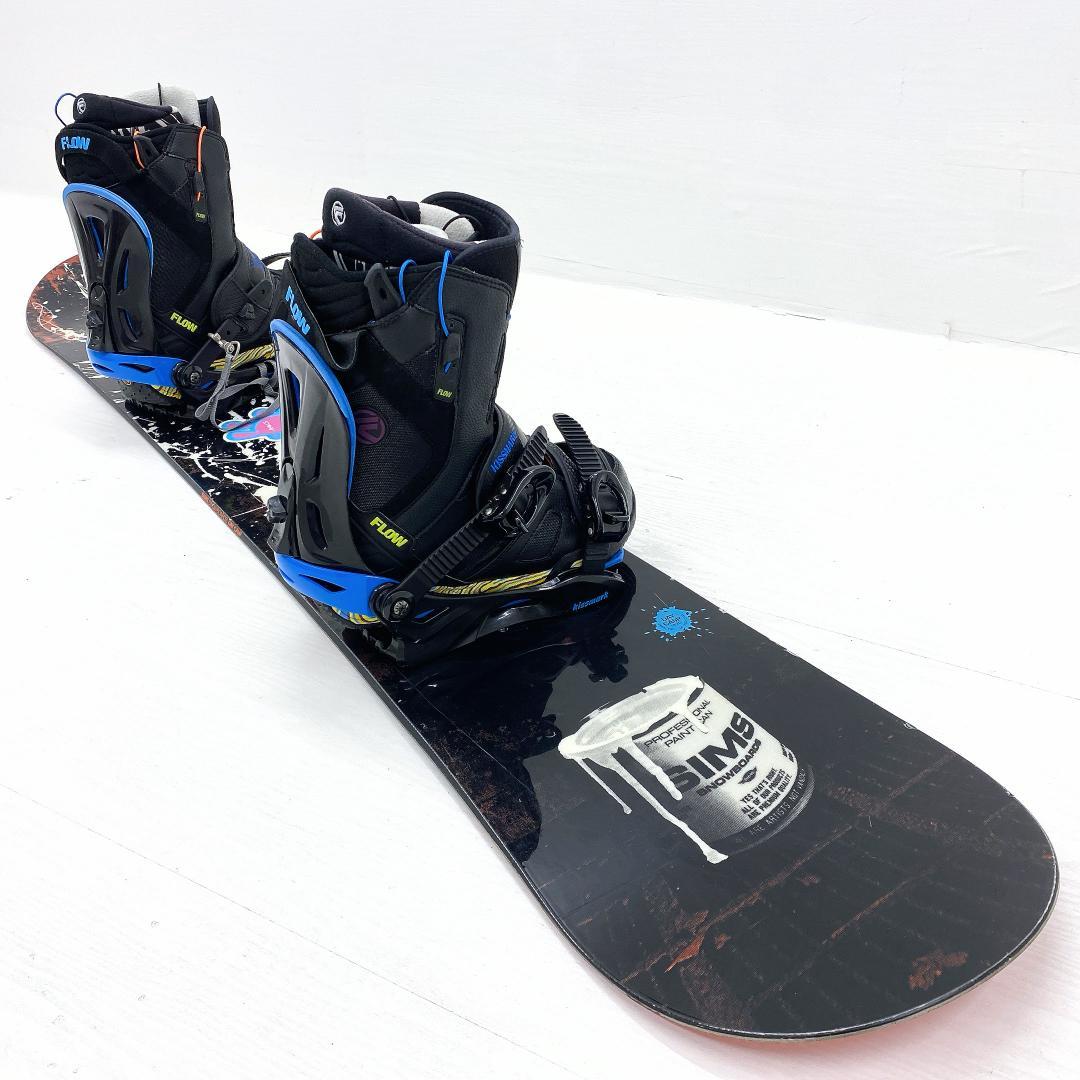 SIMS シムス メンズ スノーボード セット スノボー 157cm 27cm