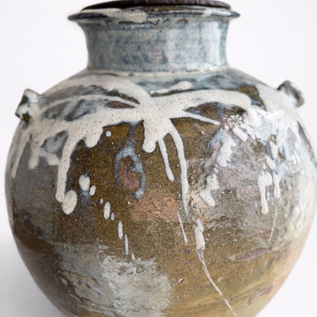 小代焼 大壺 高さ44cm 直径約34cm 民藝 古陶 骨董