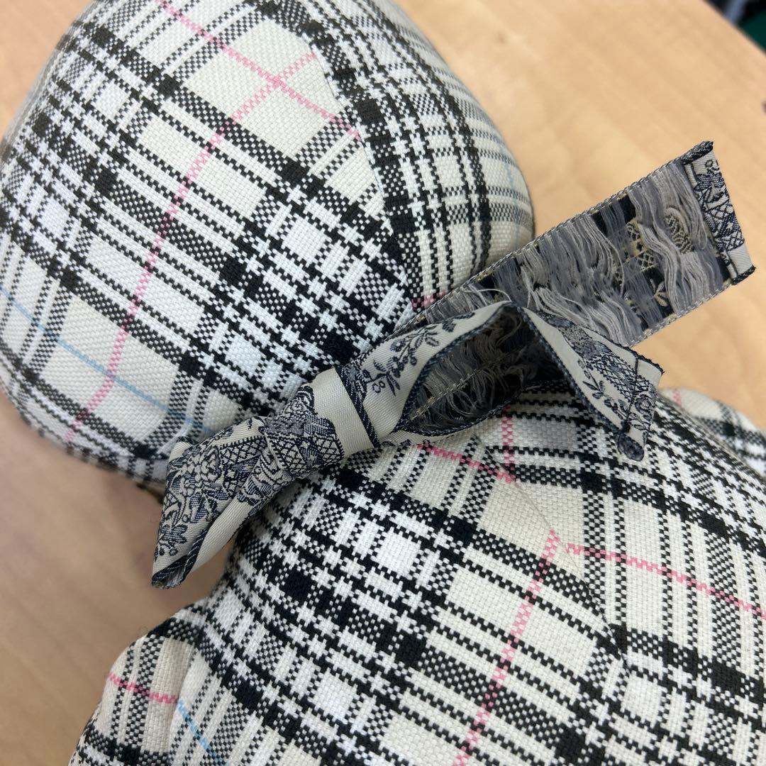 CRAM JAM CHESTチェック柄クマ型ぬいぐるみ