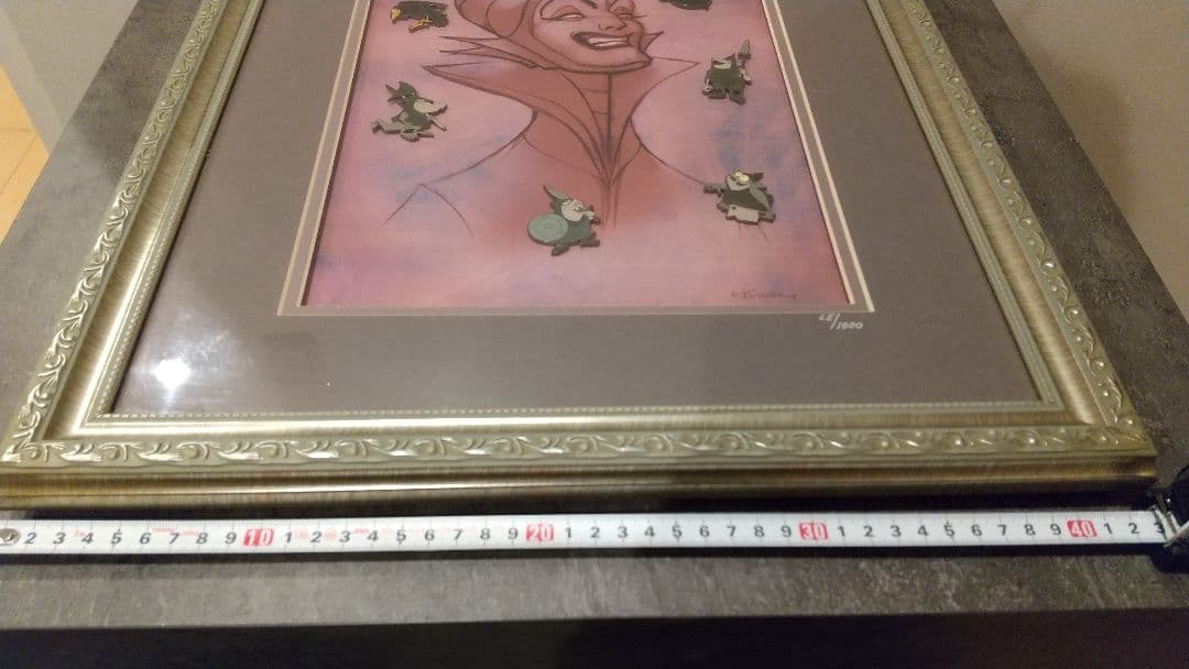 よ*ン様 ２５年～３０年前 ディズニー ヴィランズの絵画(額縁つき)