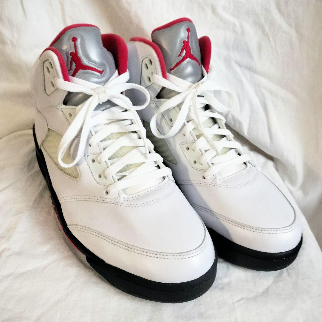 シューズ(男性用) NIKE AIR JORDAN 5 RETRO Fire Red