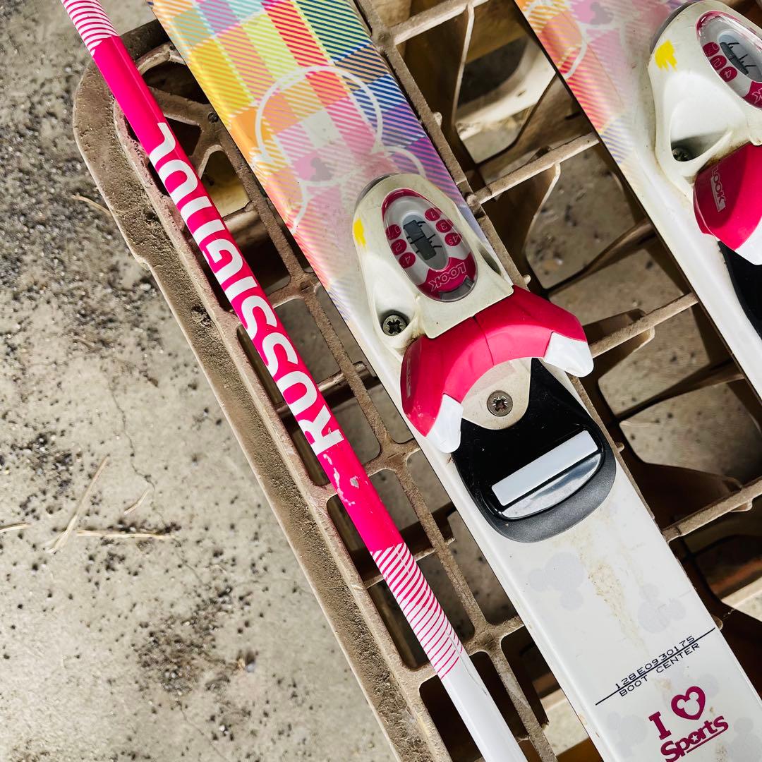 ROCKER スキー板 ビンディング ROSSIGNOLストック セット