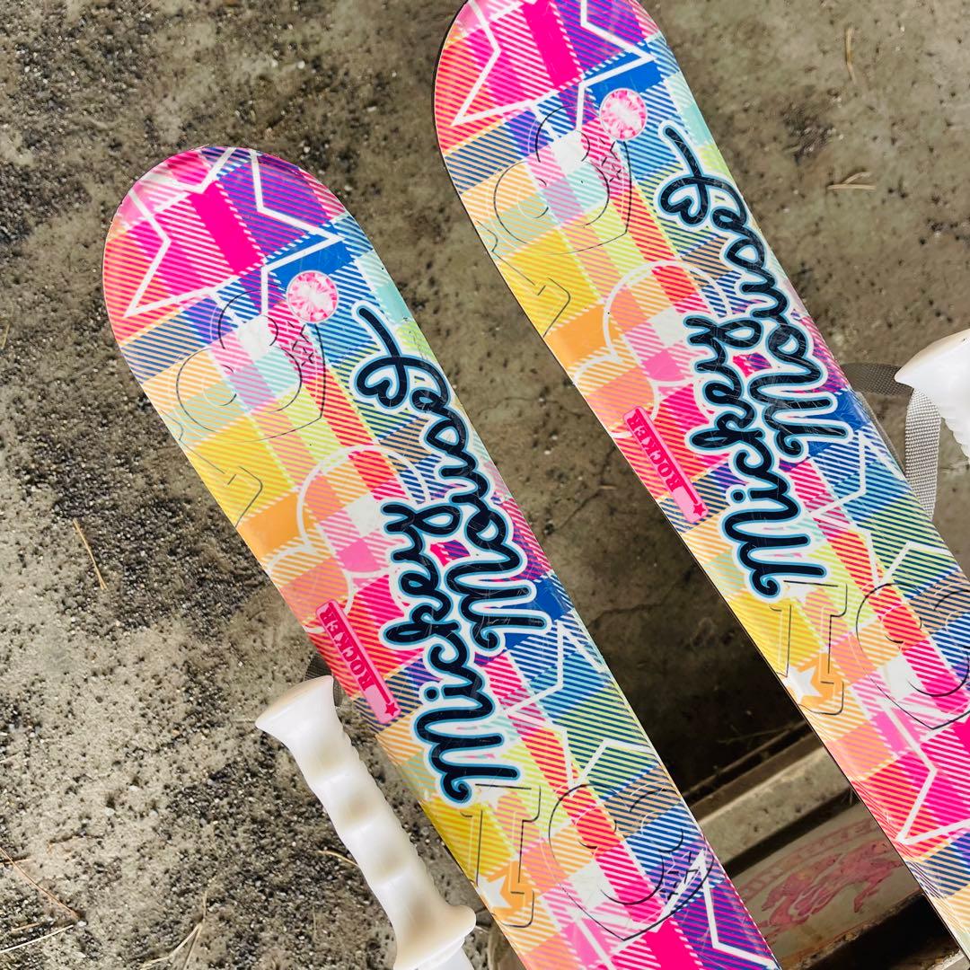 ROCKER スキー板 ビンディング ROSSIGNOLストック セット