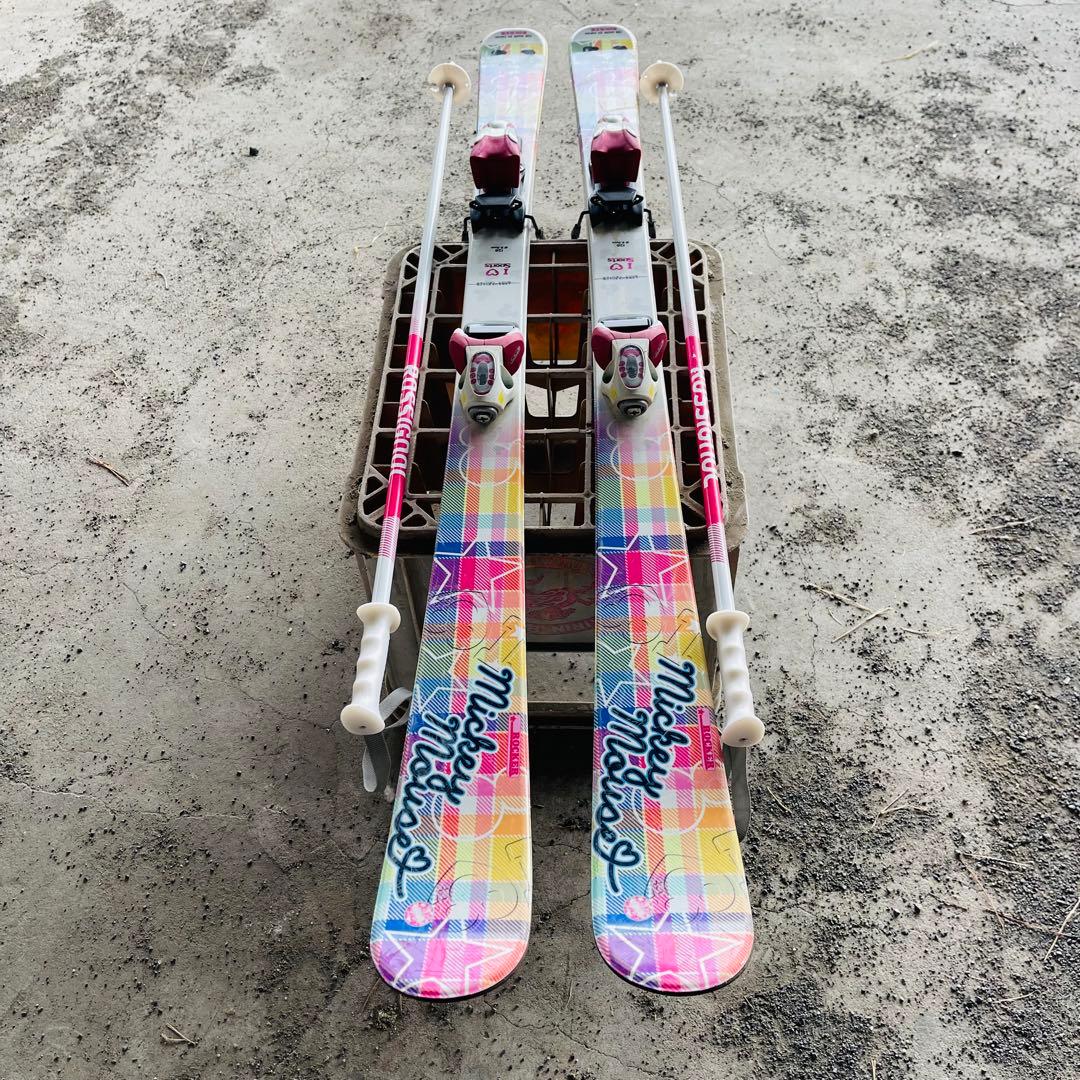 ROCKER スキー板 ビンディング ROSSIGNOLストック セット