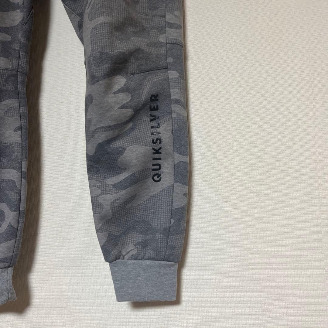 QUIKSILVER グレー 迷彩柄 ジャージ上下セット S/P/CH