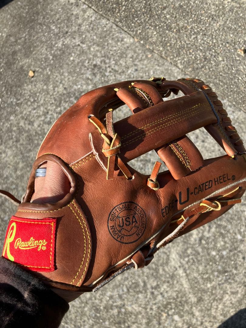 本革、未使用に近いRawlings 軟式グローブ U-Cated Heel
