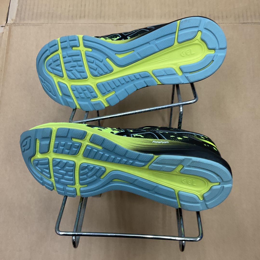 ASICS ランニングシューズ ブラック/イエロー