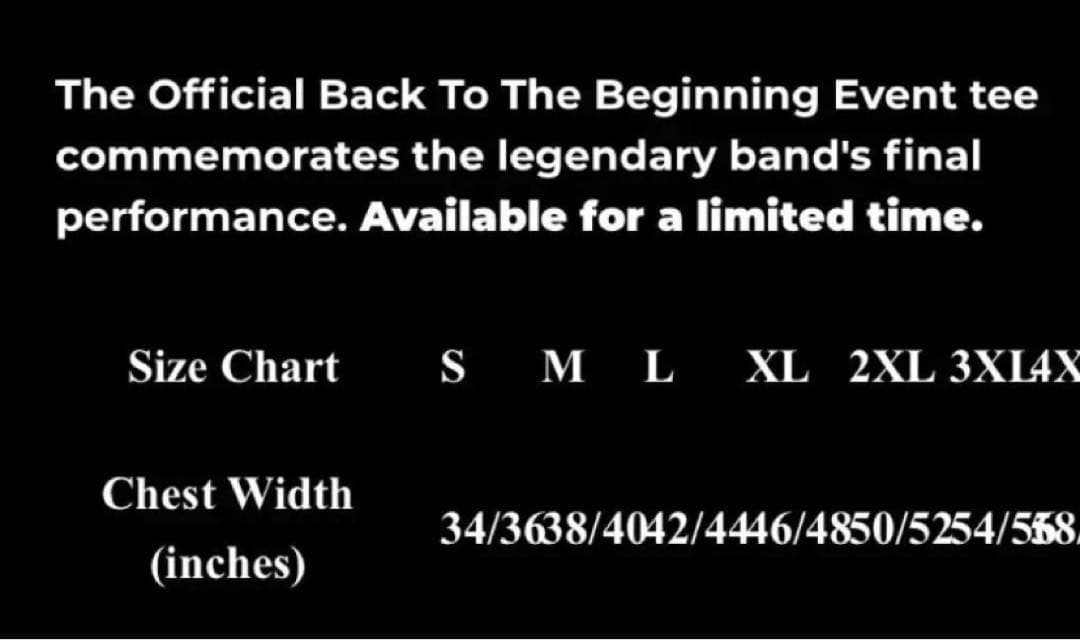 週末まで・未開封・OZZY公式＊Back To The beginning ・M