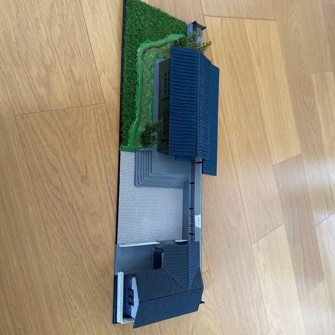 HOゲージ　ローカル駅と駅前ジオラマセット