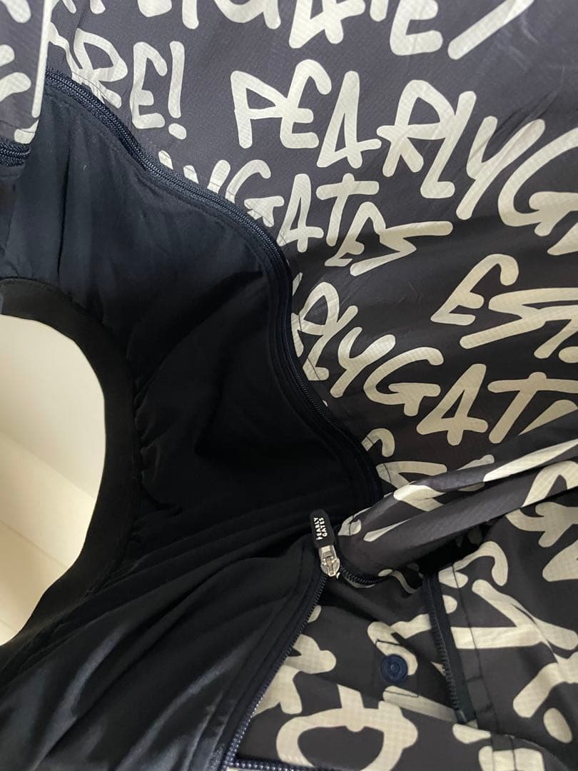 未使用品　PEARLY GATES ロゴプリントジャケット　4サイズL ネイビー