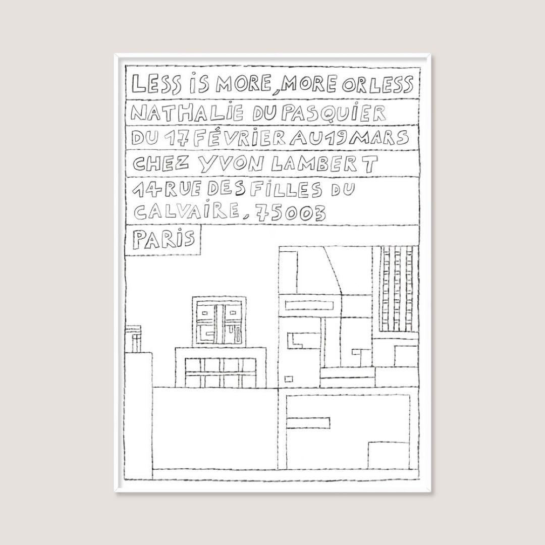 額装付き ナタリー・デュ・パスキエ 2023 エキシビジョンポスター