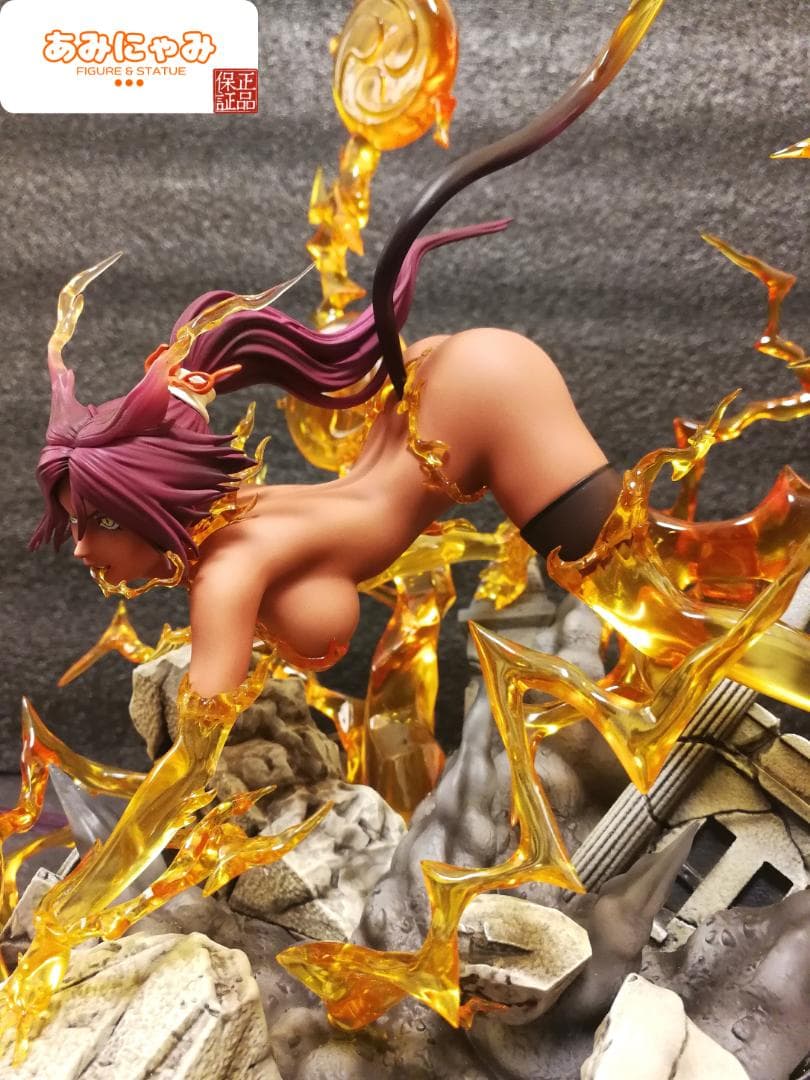 BLEACH 四楓院 夜一 フィギュア ガレージキット スタチュー Blood