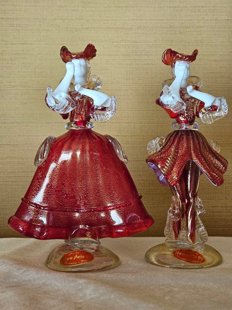 【希少・美品】ベネチアンガラス イタリアムラーノ　ヴェネチアン 人形