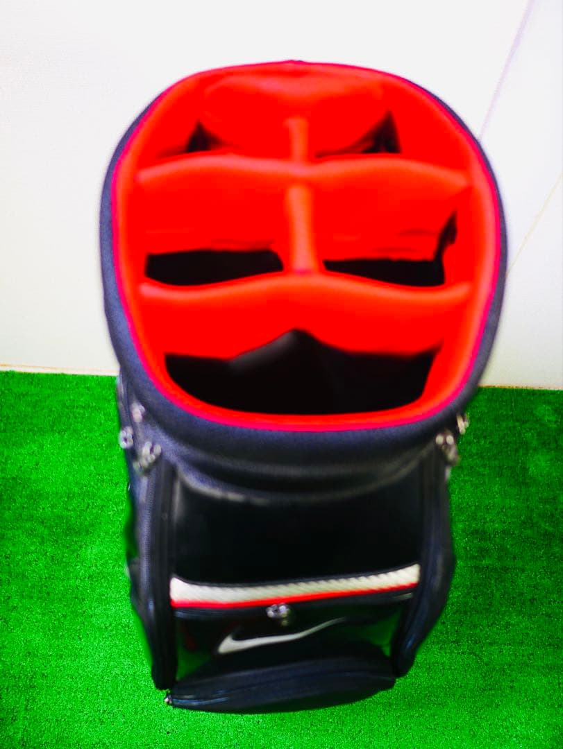 わ*ん様 NIKE GOLF キャディバッグ 黒/赤　ナイキ