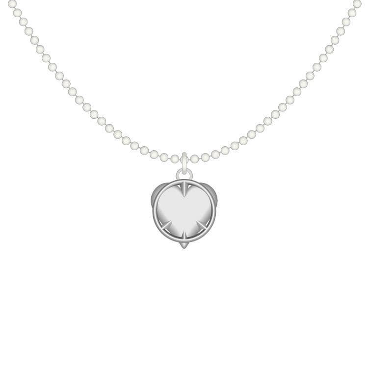 【超希少】ピースハート・シルバーネックレス COMPLEX 『日本一心』