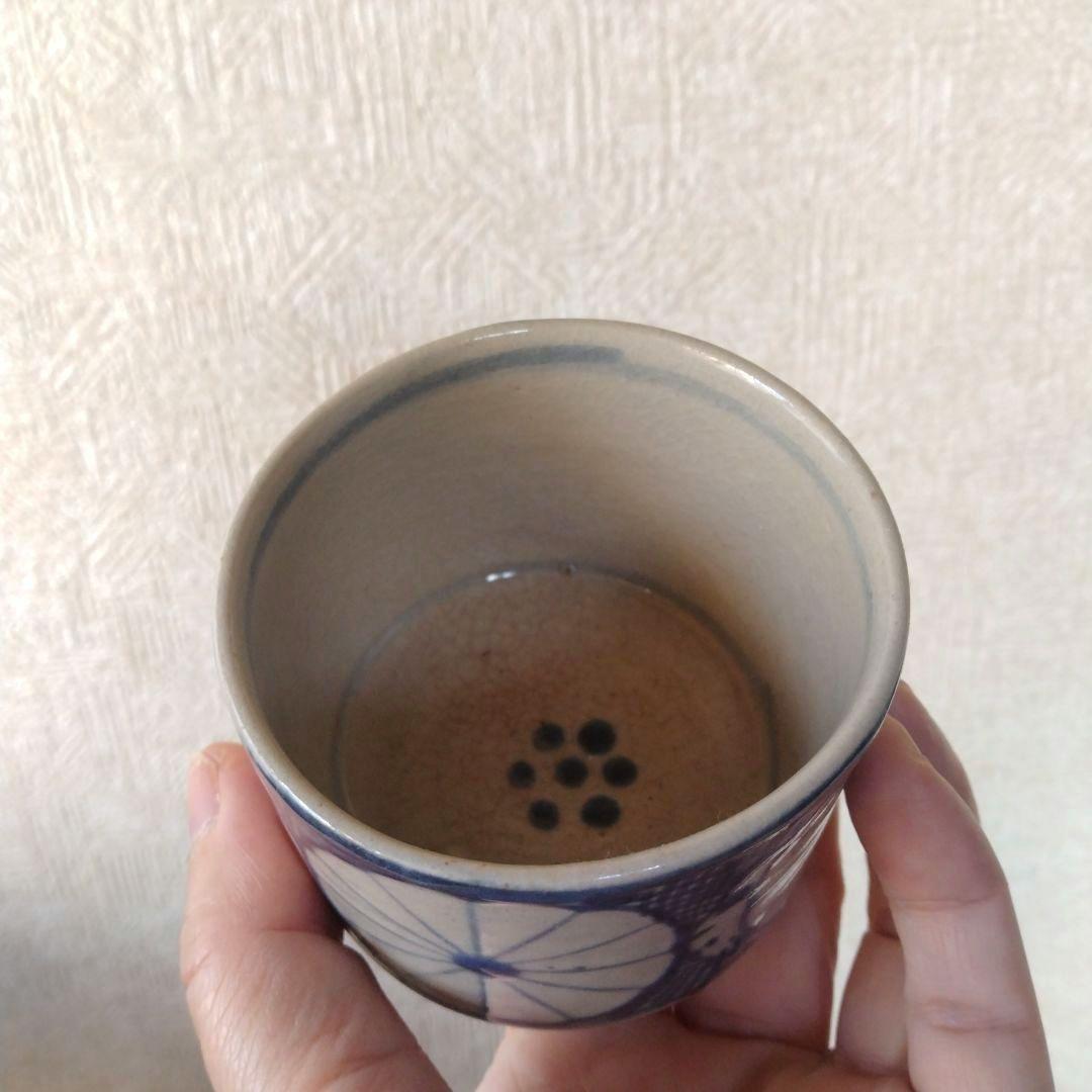 古伊万里美濃太白菊半筒猪口御深井江戸時代B