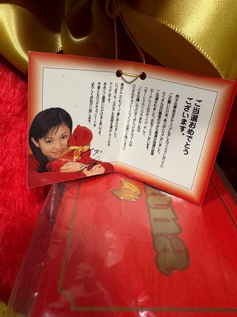 ★ロッテ★ガーナ★深田恭子★赤★テディベア★ポストカード★ストラップ★ 懸賞★