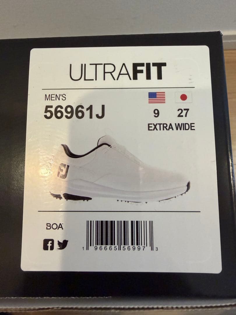 未使用フットジョイ 2024 ウルトラフィット BOA ソフトスパイク　27cm
