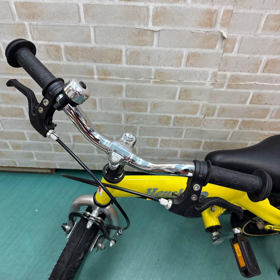 へんしんバイク　黄色　バランスバイク　キックバイク