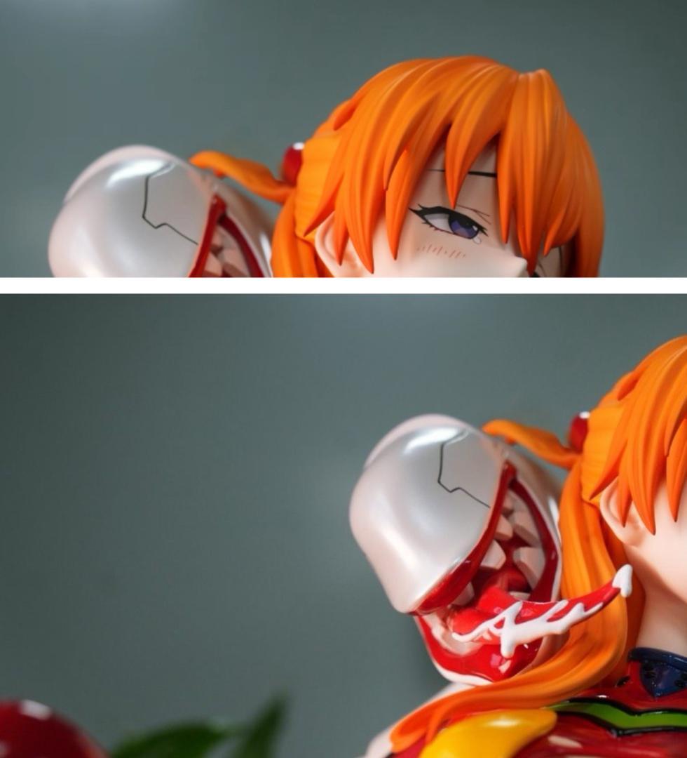 新世紀エヴァンゲリオン アスカ・おひめさま 量産機 デュオ樹脂 彫刻 フィギュア