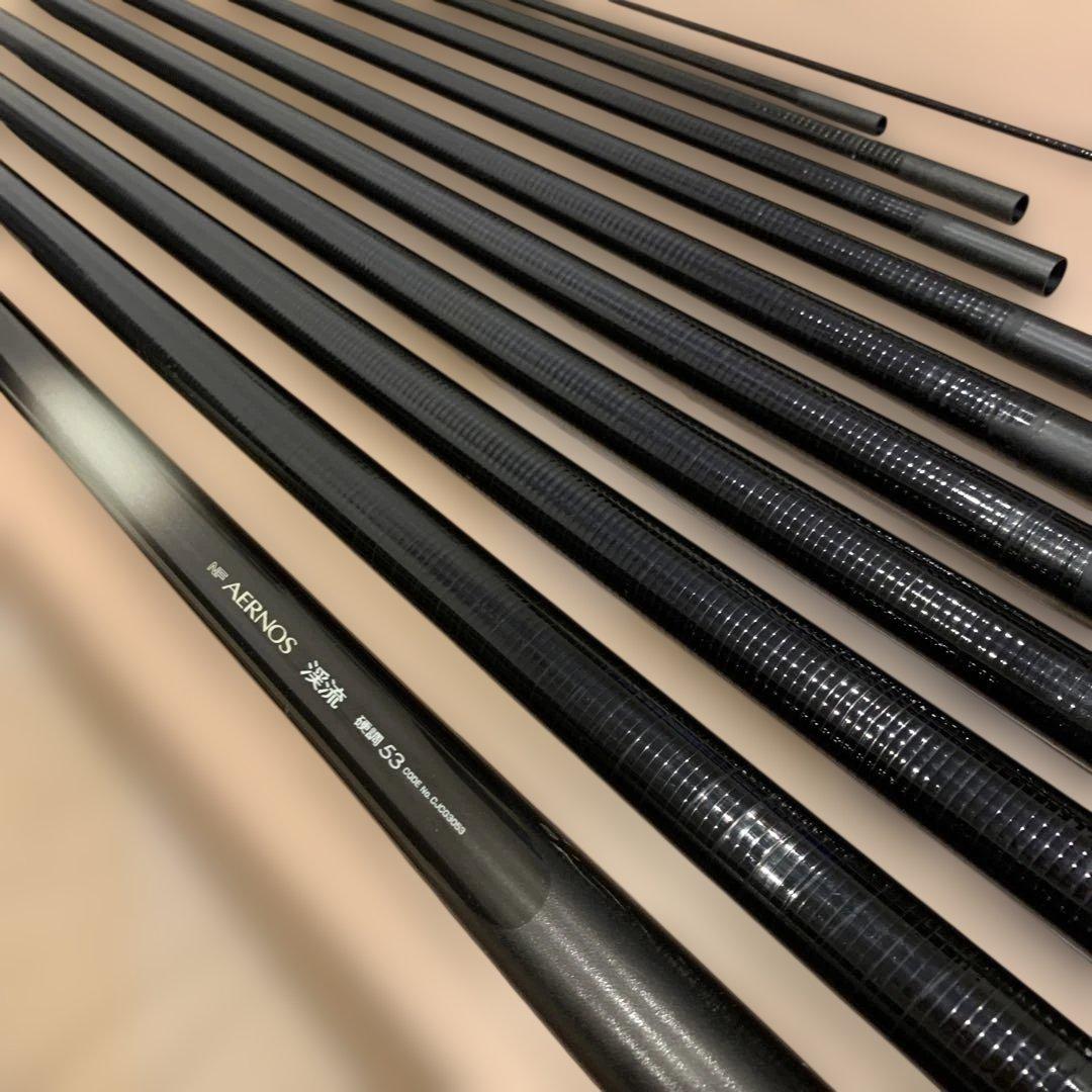 ※専用品※渓流竿 ＮＦＴ エアノス 渓流 硬調 53 シマノ のべ竿