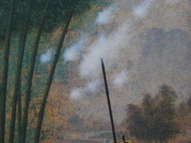 伴清一郎、招雲乃童子、希少画集画、新品高級額・額装付、状態良好