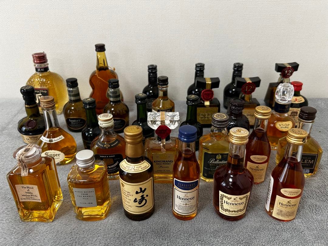 ウイスキー & ブランデー　ミニボトルセット