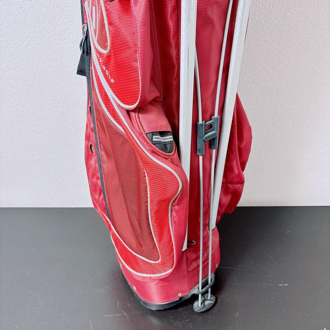 OGIO GROM スタンド式キャディバッグ 8分割 9.5型 レッド グロム