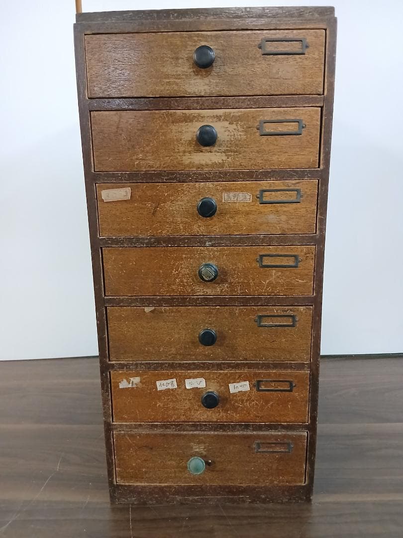 昭和レトロ　小引き出し　木製　ミニ箪笥　書類入れ　古道具　収納