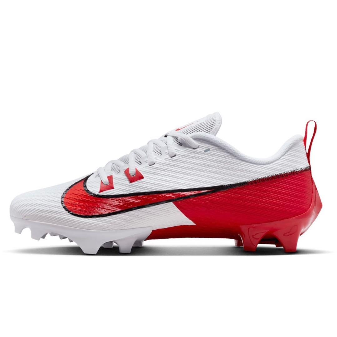 ナイキ 26.5ヴェイパー エッジ アメフト スパイク シューズ 靴 白 赤