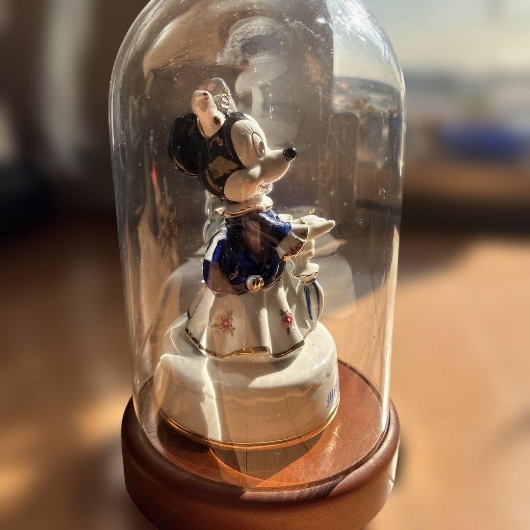 ★希少、レア、レトロ★ミッキーマウス オルゴール 陶器ミュージックボックス日本製