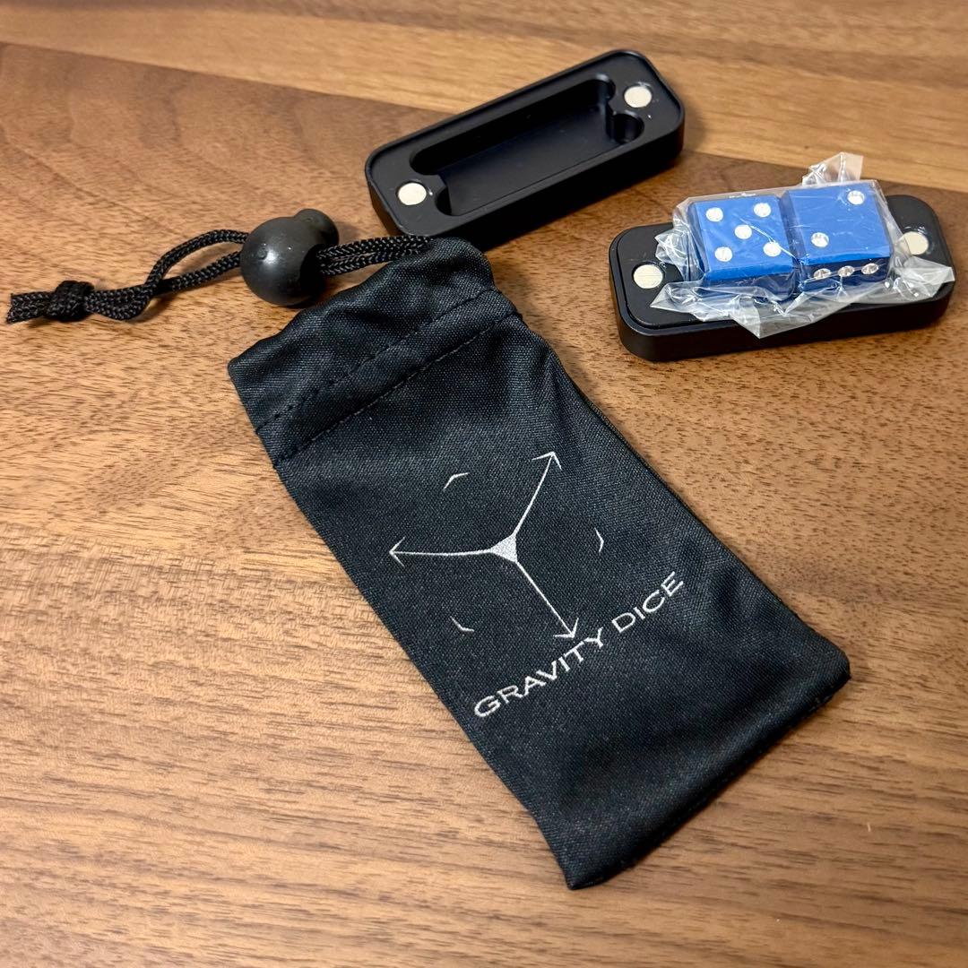 最高品質 GRAVITY DICE サファイア 2個セット （メタルダイス）