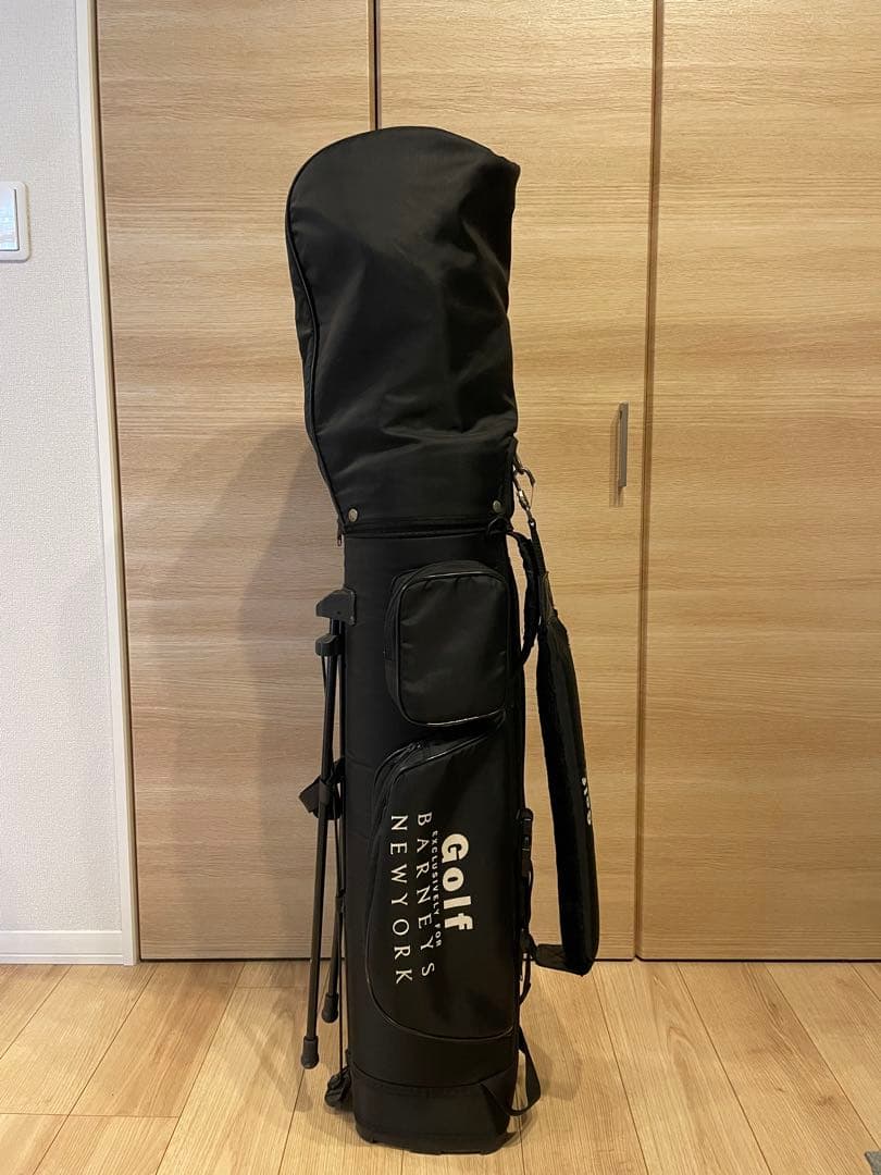 【美品】バーニーズニューヨーク　ブラック キャディバッグ　ブラック