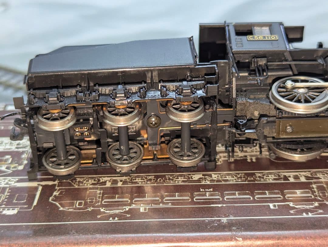 KATO　C56　蒸気機関車　【1-201】　HOゲージ　パーツ取付済み
