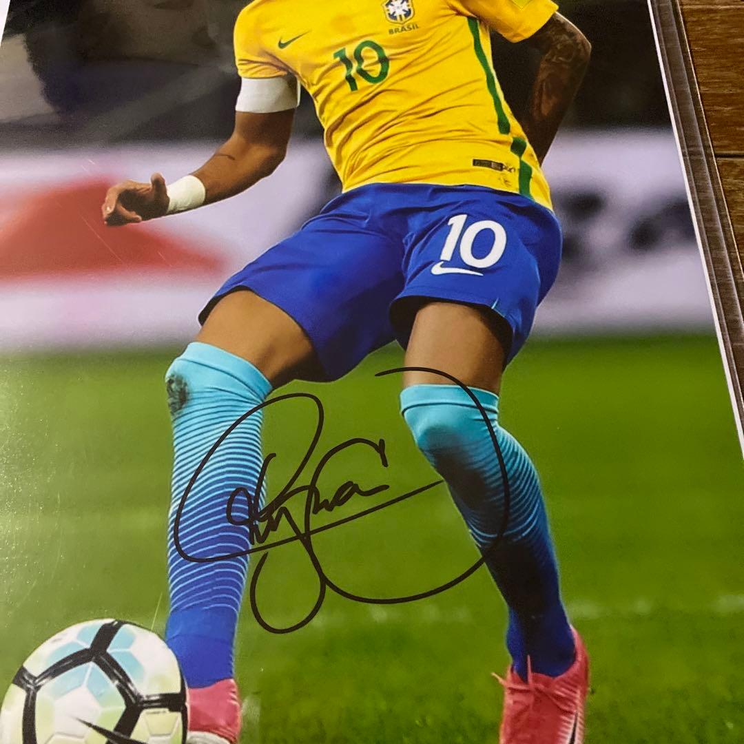 ネイマール 　ブラジル代表　 証明書付き　ホログラムナンバー直筆サイン入りフォト