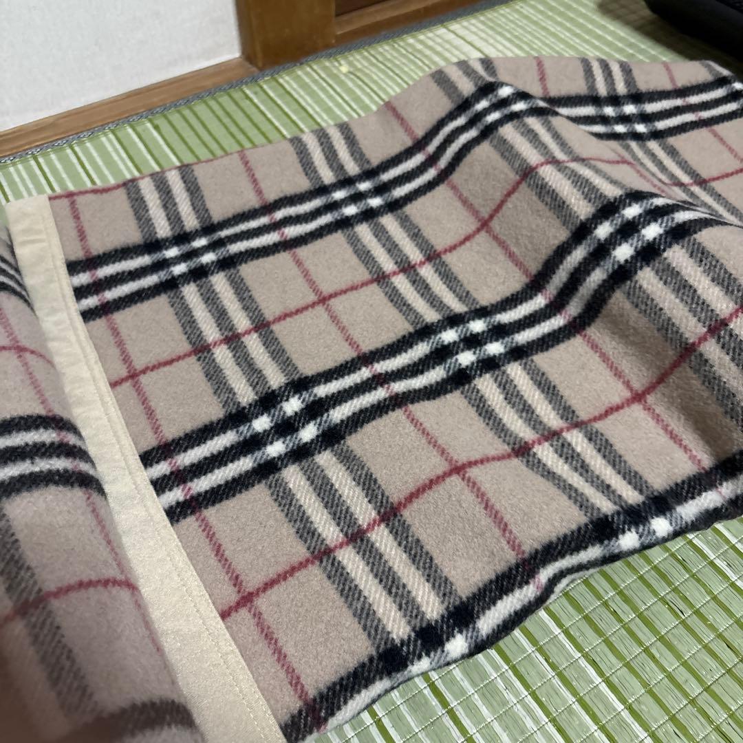BURBERRY バーバリー　毛布　ノバチェック柄　ウール 100% 防寒　2枚