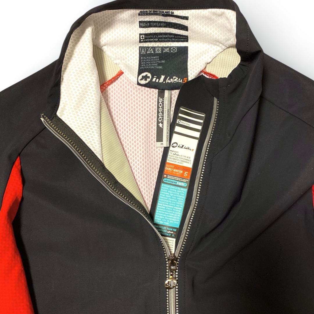 assosアソスメンズサイクルウェア長袖赤白黒サイクルジャージ秋冬用ロードバイク