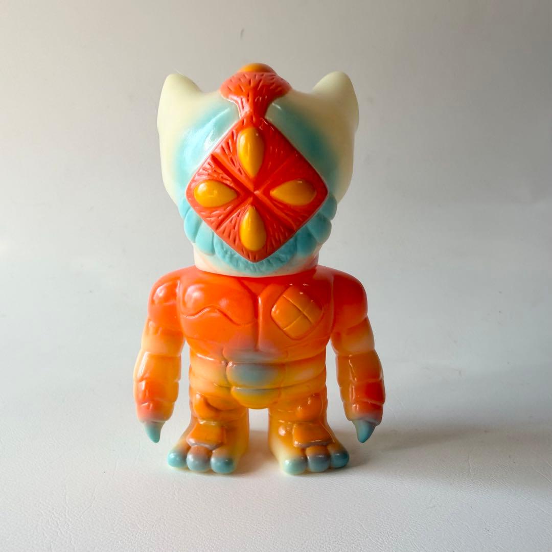 リアルヘッド　ジンジャーR　ミニ　ソフビ　フィギュア　オレンジ　水色