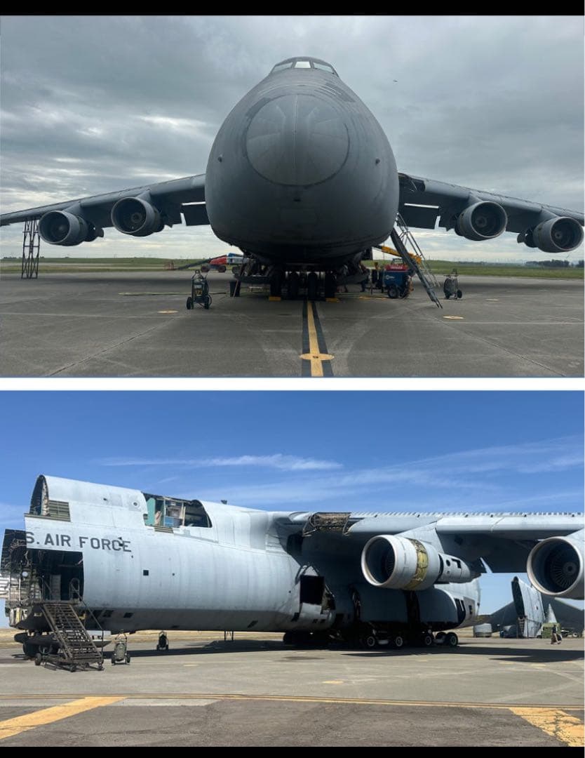米空軍 輸送機 C-5 ギャラクシー タグ キーホルダー USAF 実機