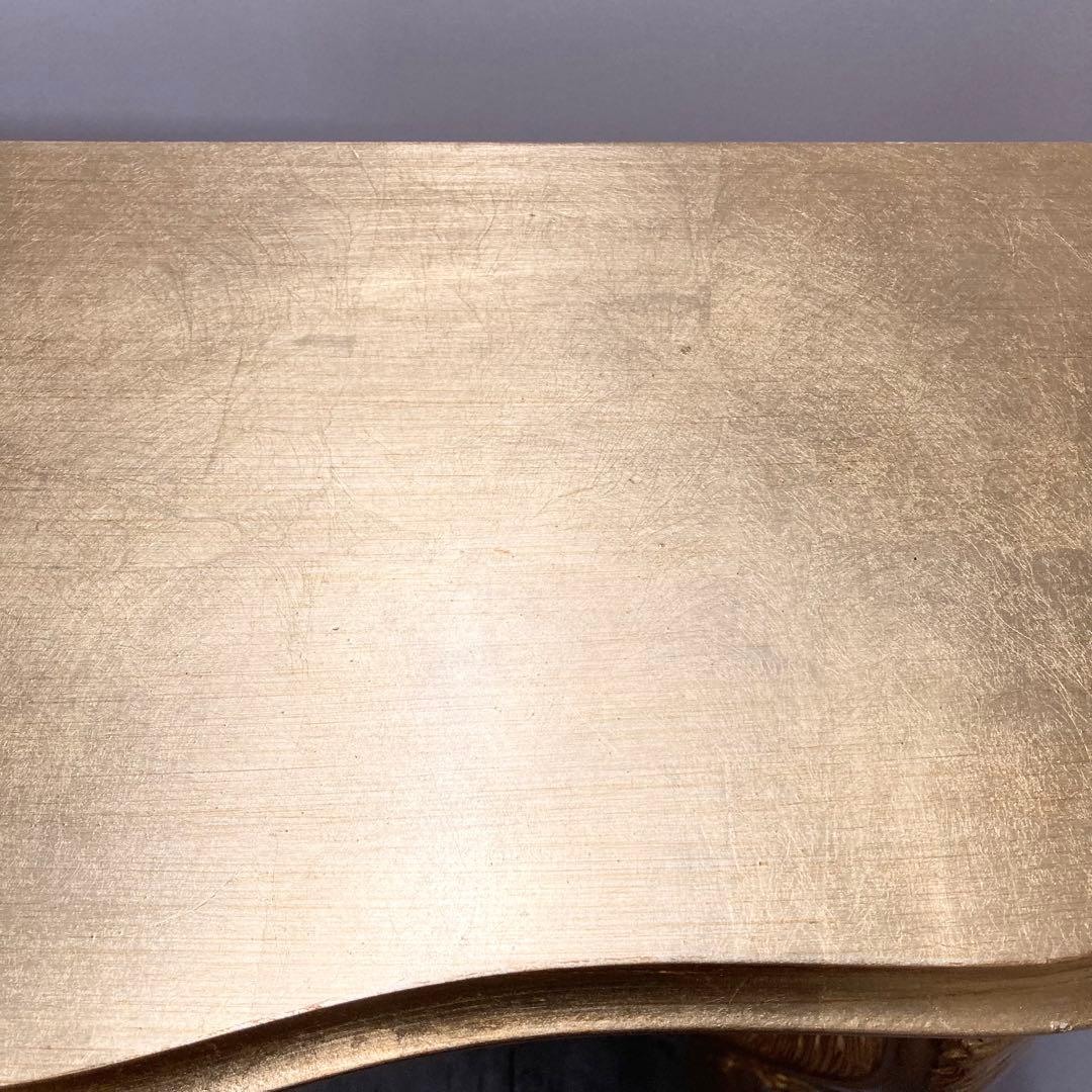 高級 コンソール 金 ゴールド 花台 ロココ 猫脚 イタリア家具