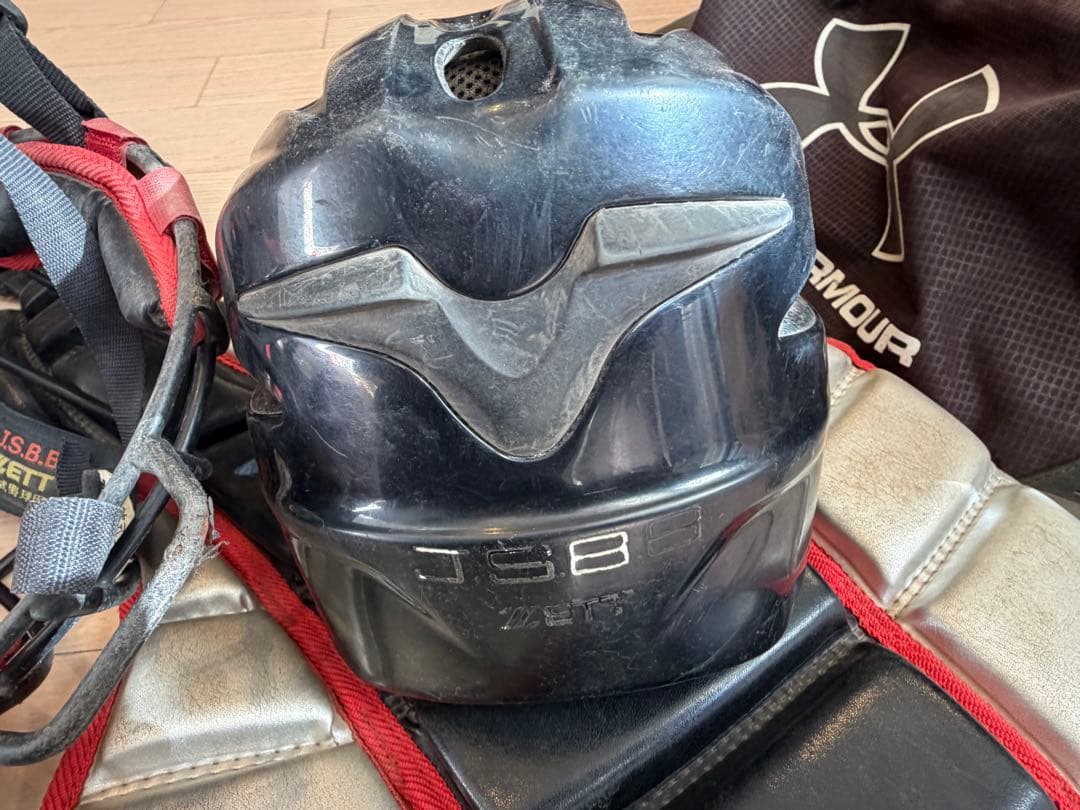 少年軟式ゼット　キャッチャー防具一式プロテクターレガース　マスクアンダーアーマー